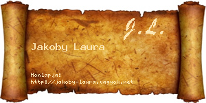 Jakoby Laura névjegykártya